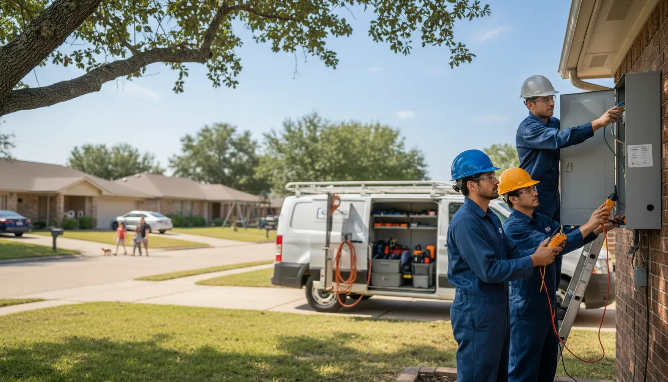Certified electrician providing emergency electrical services in Plains, GA